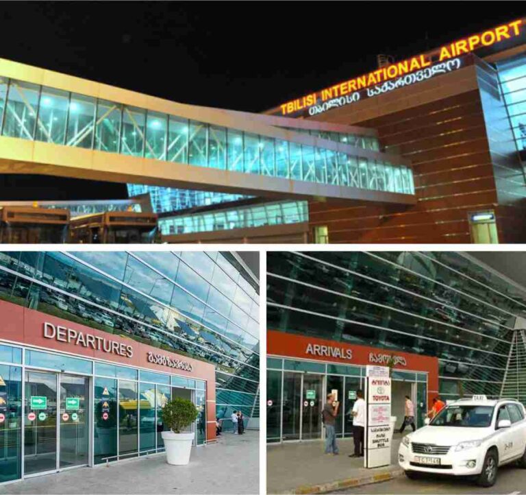 اليوم الاول الاستقبال من والى مطار تبليسي